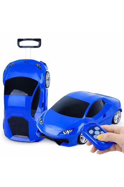 NO BRAND Troler copii 2 in 1 tip masina cu roti si telecomanda