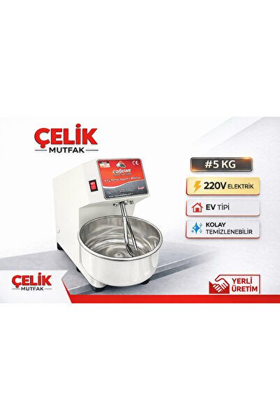 Çağdaş Makina Çağdaş 5 Kg Hamur Yoğurma Makinesi 220V Pratik Ev Tipi Ev Hanım...