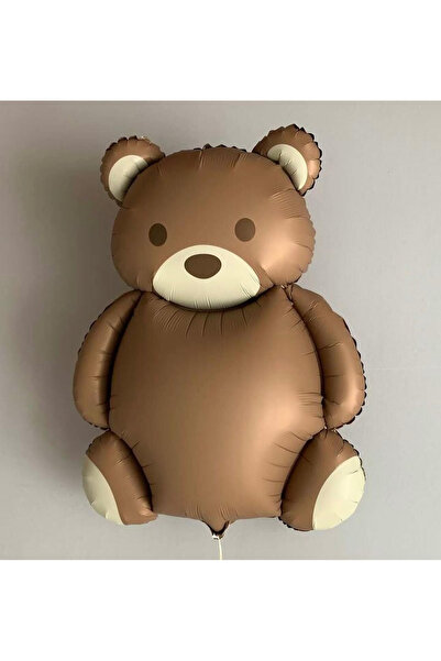BALON DİYARI Retro Cute Bear Balloon Large Size Teddy Bear Foil Balloon Baby ...
