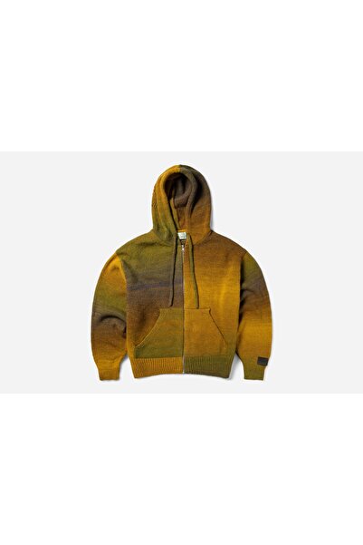 Aries SPACE DYE TEMPLE KNIT ZIP THRU HOODIE