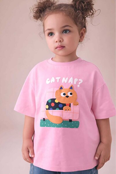 DM DOLCE MORE Cat Nap? Unisex Children's T-Shirt 4Gh5