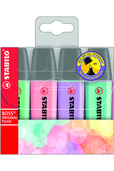 Stabilo BOSS PASTEL 4LÜ PAKET