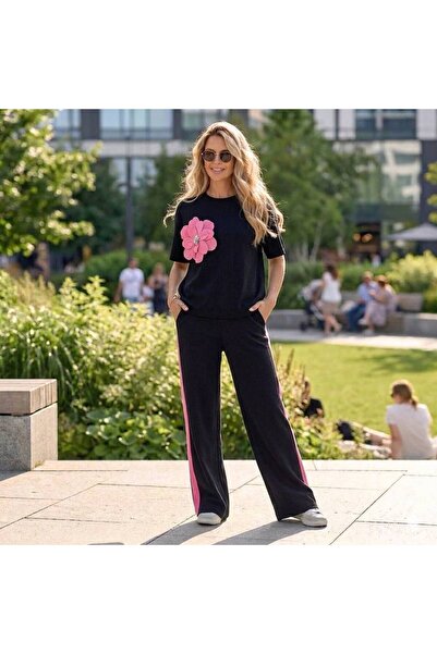 MAXORA SHOP Set Bluză și Pantaloni din Vâscoză Elastică