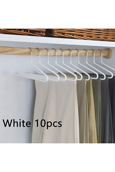 Choice3 شماعات بنطلونات بيضاء على شكل إوزة، مطلية بالنانو، غير قابلة للانزلاق...