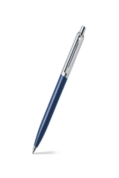 Sheaffer قلم سينتينل 321 أزرق اللون مع طلاء كروم مصقول وحواف من الكروم بي بي