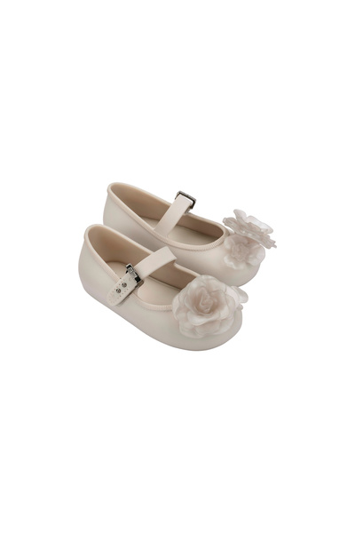 Melissa Soft Ballerina Velcro Shoes - Beige