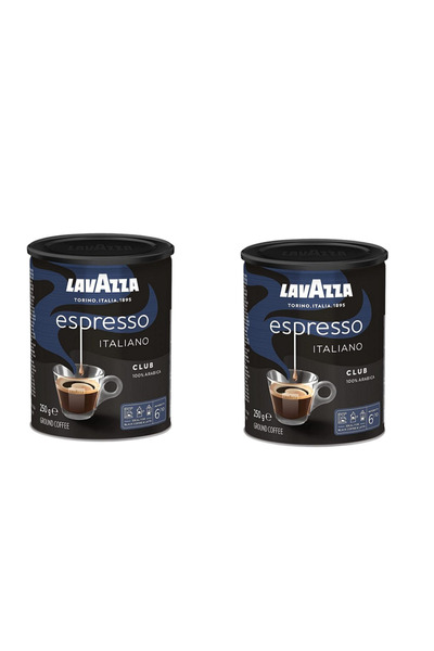 LavAzza Club metal box 250g ground coffee - 2 pcs (two boxes)