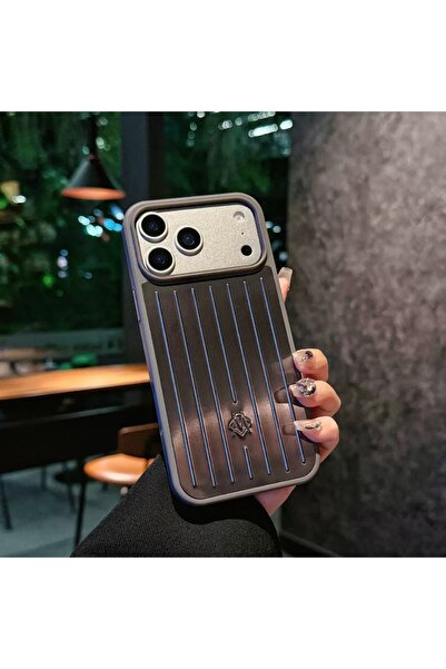 HYPERSOFT iPhone 17 Pro Max (6.9 Inch) Compatible Striped Suitcase Patterned ...