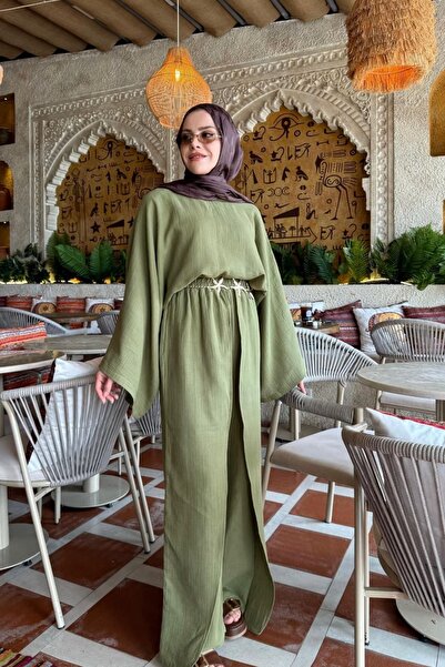 Kübra Aydıns Müslin Tulum-Haki