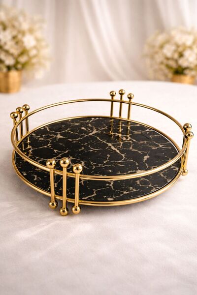 Sembol Blackysunumyuvarlak Tray Gold Semboles-Art 102
