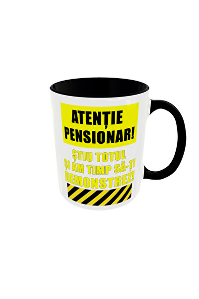 OEM Personalized mug, attention pensioner, 350ml – the ideal gift for any occ...