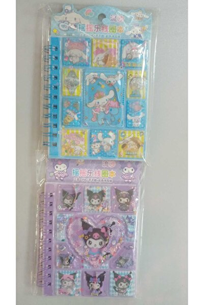 BADEAVM Çocuklar İçin Sulu Sticker Defteri-Mini Not Defteri-Kuromi Kavaii Sticker Defteri 11X9cm 1 ADET