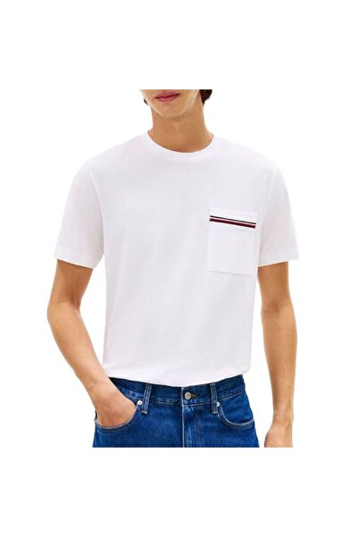 Tommy Hilfiger Tricou GLOBAL STRIPE PIQUE POCKET TEE