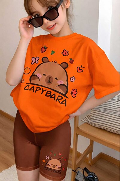 DM DOLCE MORE TRICOU UNISEX PENTRU COPII CU IMPRIMEU CAPIBARA 4GH3