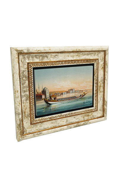 Sadrazam 19ος αιώνας Οθωμανικής Βασιλείας: Πίνακας Καγιάκ με Εκτύπωση Φυσικής...