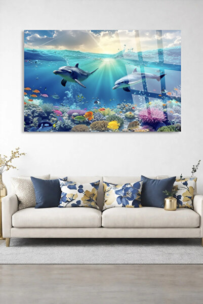 TAULART ΑΝΘΕΚΤΙΚΟ ΓΥΑΛΙΝΟ ΤΡΑΠΕΖΙ ΣΧΕΔΙΑΣΜΟΥ ΩΚΕΑΝΙΑΣ ΚΟΣΜΗΜΑΤΙΝΗΣ ΚΟΣΜΗΜΑΤΙΝ...