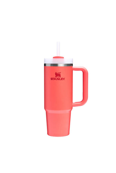 Stanley Quencher H2.O FlowState Tumbler Pipetli Termos Hot Coral 0.89 Litre