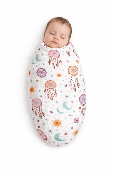 KAİBAL Muslin Baby Blanket Set 120X120 and 70X70 2-Piece Set 100% Cotton