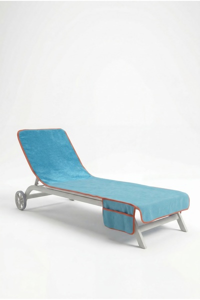 Anılsan Πετσέτα ξαπλώστρας Alia 100% Βαμβάκι 76x216- Μπλε