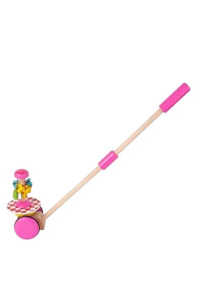 OEM Wooden push toy with mechanism and sounds +3 years