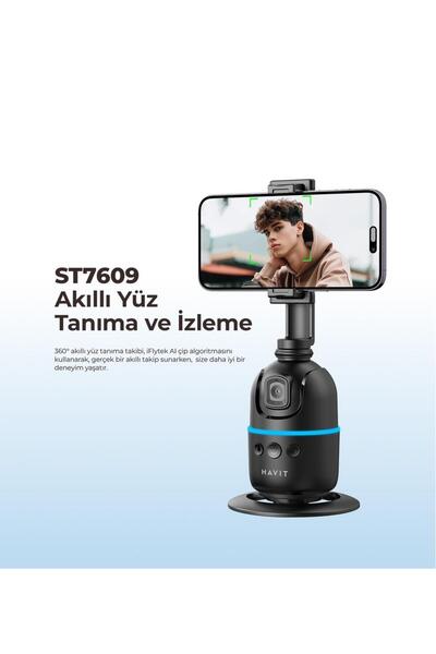 Havit ST7609 Otomatik Yüz Takip Sistemli Telefon Tutucu
