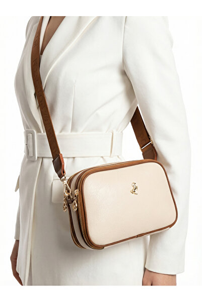 H&D COLLECTİON Geantă de umăr Miami Polo pentru femei, cu curea încrucișată (...