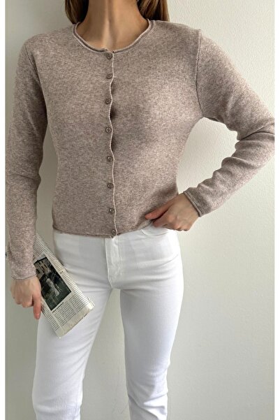 fujya Wool Blend Basic Knitwear Cardigan