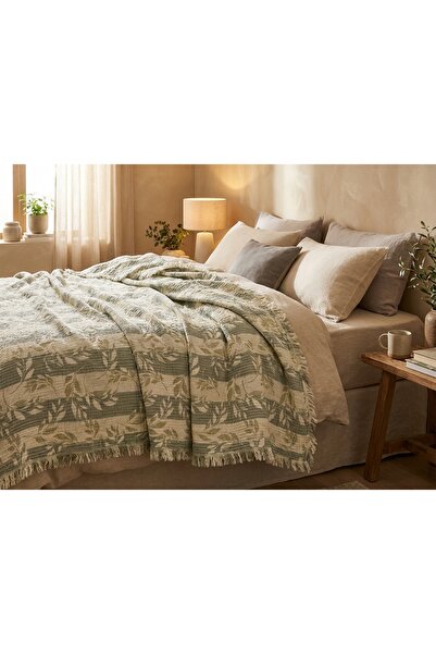 kesenegore 100% βαμβακερό σχέδιο φύλλων βαμβακιού, πάπλωμα μουσελίνας 8 στρώσ...