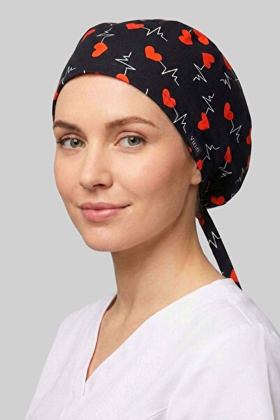 Viridi Medical Fashion KALP RİTİM SİYAH CERRAHİ KLASİK BONE