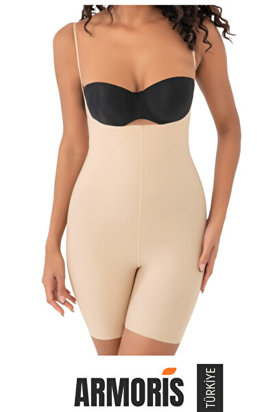 Armoris # Corset Firming 2 Size Reducing Women's Laser Cut Full Length Strap ...