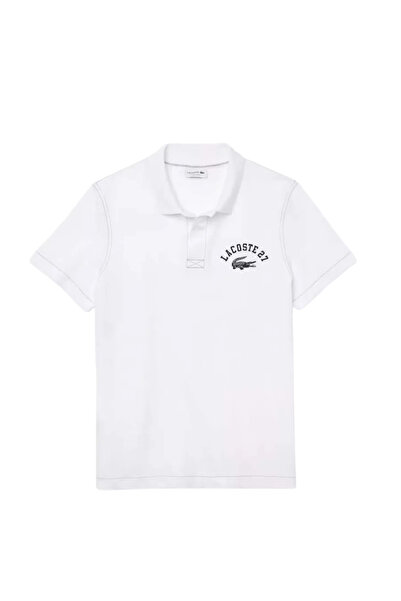 Lacoste Men's White Polo Collar T-Shirt Yh0028-001