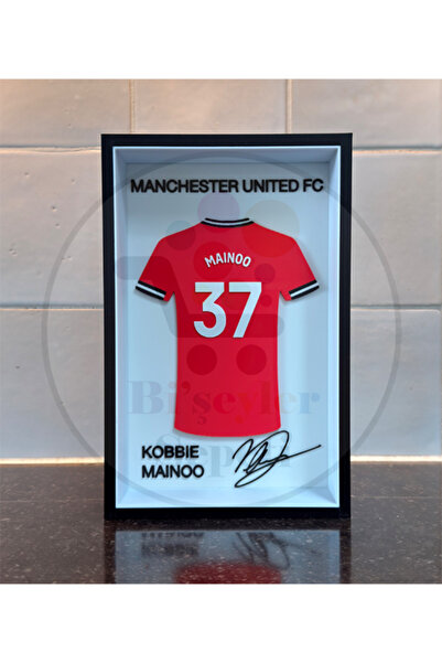 Bi'şeyler Sepeti Kobbie Mainoo - Manchester United - Forma İmzalı Çerçeve Hed...