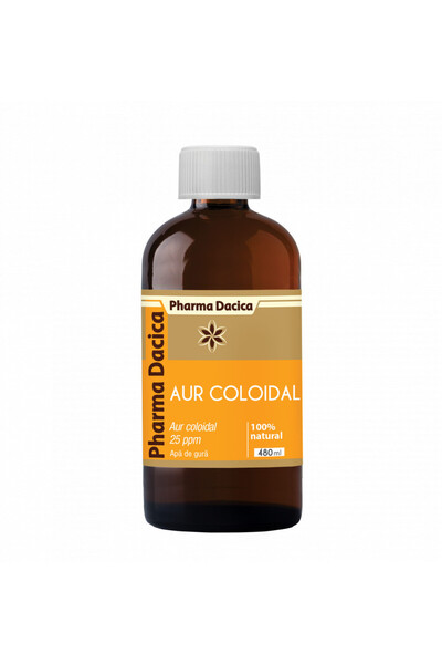 Pharma Dacica Aur Coloidal-25ppm-480 ml | Supliment pentru Sanatate | Cumpara...