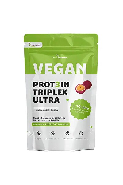 netamin Pudra proteica vegana cu aroma de fructul pasiunii Prot3in Triplex Ul...
