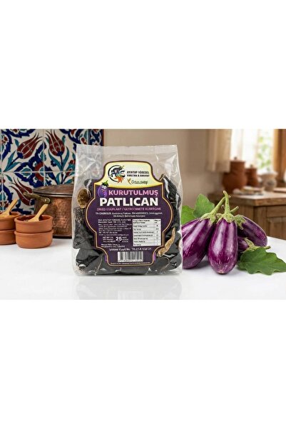 HASAYİNTAP Antep Kurusu Dolmalık Kuru Patlıcan (23-25 Adet) %100 Doğal