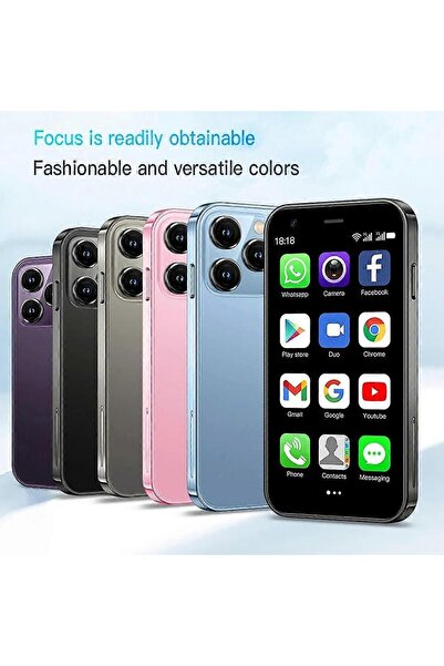 SOYES XS15 Mini smartphone 3G Unlocked 3.0'' Touch Screen 1000mAh Battery Cell Phone 8.1 ultra,2GB+1
