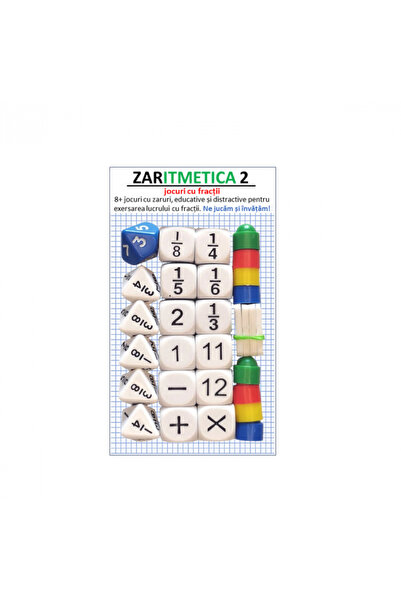 Game Master ZARITMETICA 2 FRACTII - Set de 8+ jocuri educative, pentru exersa...