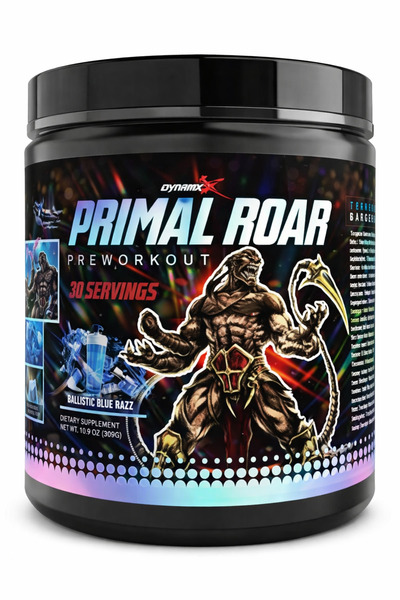 DYNAMIK MUSCLE Kai Green Brand Primal Roar Blue Raspberry
