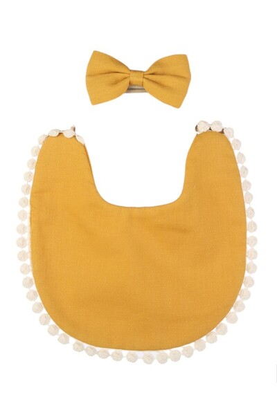 Bambimici - Stealla Small Ribbon Headband and Baby Bib for Infants & Babies -...
