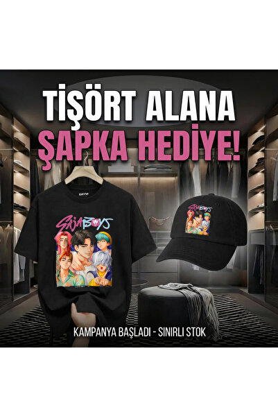 barsdepo Set tricou SAJABOYS cu imprimeu cu cadou PĂLĂRIE |   Calitate PREMIUM