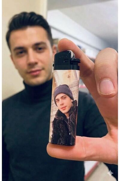 katre flowers Kişiye Özel Fotoğraf Baskılı Çakmak - Sevgiliye/Arkadaşa Hediye