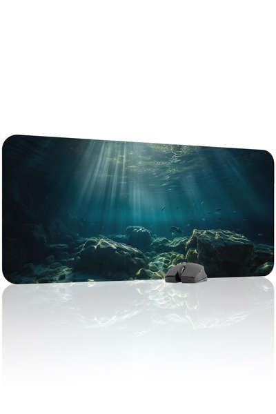mousepad bastir لوحة ماوس ألعاب مطاطية مخيطة ومضادة للانزلاق تحت الماء V1 - 9...