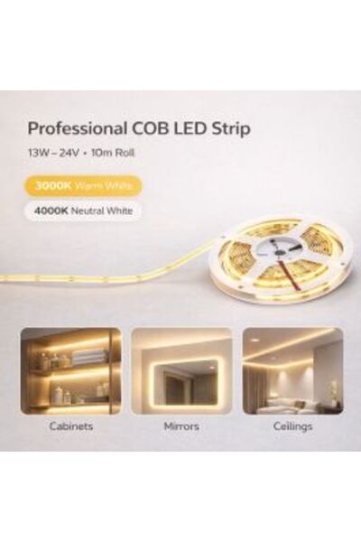China Made LED Strip 13W 24V Roll 10m with Strong Adhesive