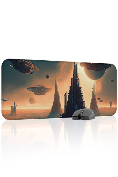 mousepad bastir لوحة ماوس ألعاب مطاطية مخيطة ومضادة للانزلاق من Star Galaxy V...