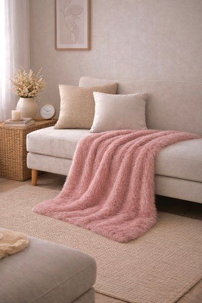 EYPRICH Sofa Throw - Tv Blanket - Bedspread - Soft Furry Suede Base Plush Fabric 155X100Cm
