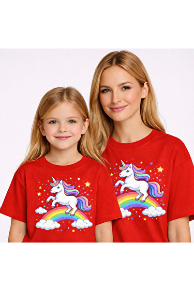 VODEXA Tricou supradimensionat pentru mamă și fiică – Tricou pentru mamă și c...