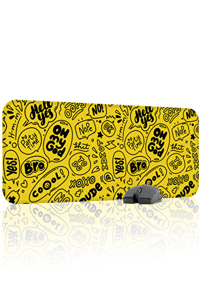 mousepad bastir لوحة ماوس ألعاب مطاطية مخيطة ومضادة للانزلاق V1 - 70x30 XL لو...