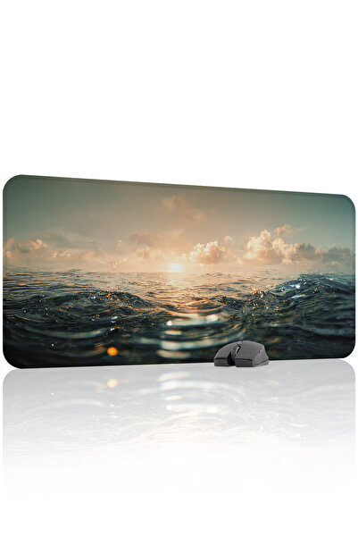 mousepad bastir لوحة ماوس ألعاب مطاطية مخيطة ومضادة للانزلاق من Ocean V4 - 90...