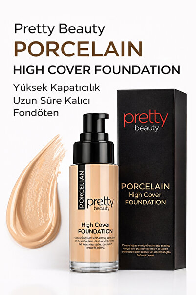 Onetick Porcelain High Cover Foundation 33ml | Yüksek Kapatıcı Likit Fondöten...