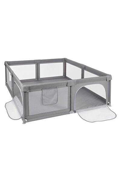 iTin Baby playpen, Age 0-5 years, 150×180×65 cm, elastic mesh, corner protectors